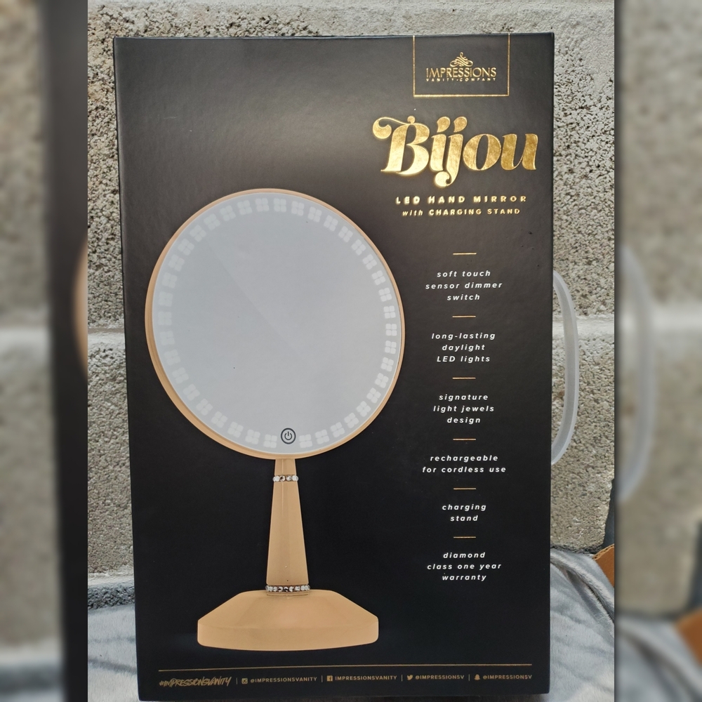 Impressions Bijou LED Vanity Mirror - Gold